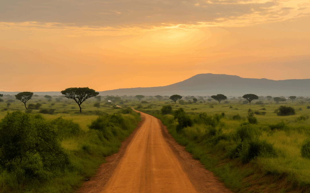 Panorama naturale del Queen Elizabeth National Park