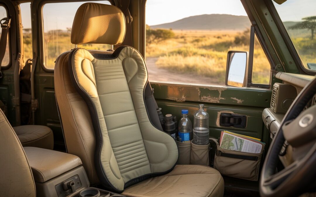 Cuscino lombare in jeep per il safari