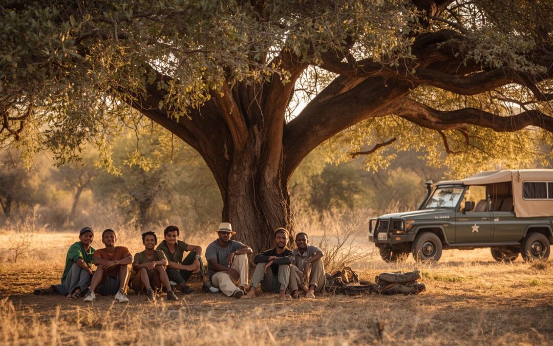 riposo durante safari